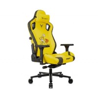 Кресло игровое Бюрократ Knight Craft Dragon желтый